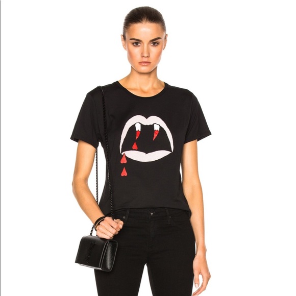 Saint Laurent Tops - Saint Laurent Paris blood luster tee